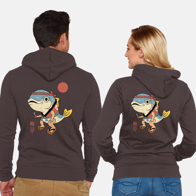 Tuna Sushi Sensei-Unisex-Zip-Up-Sweatshirt-vp021