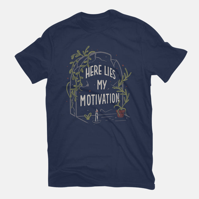 Here Lies My Motivation-Youth-Basic-Tee-koalastudio