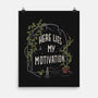 Here Lies My Motivation-None-Matte-Poster-koalastudio