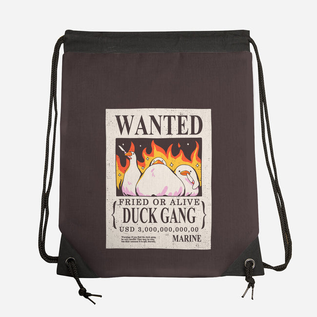 Duck Gang-None-Drawstring-Bag-yumie