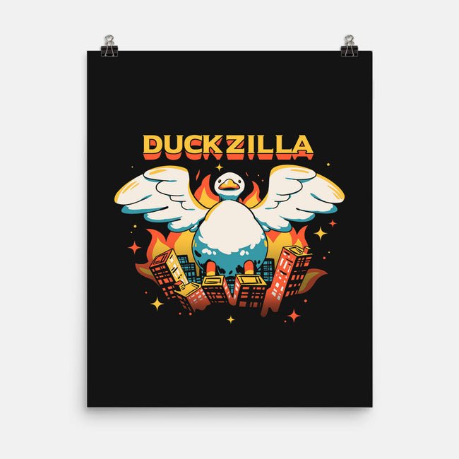 Duckzilla-None-Matte-Poster-yumie