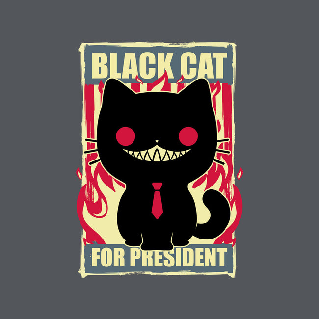 Black Cat For President-Unisex-Pullover-Sweatshirt-Studio Mootant