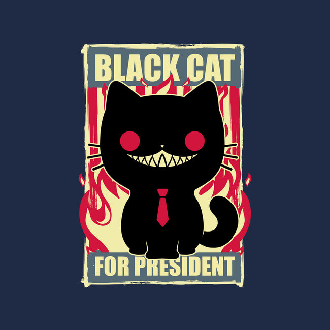 Black Cat For President-Dog-Basic-Pet Tank-Studio Mootant