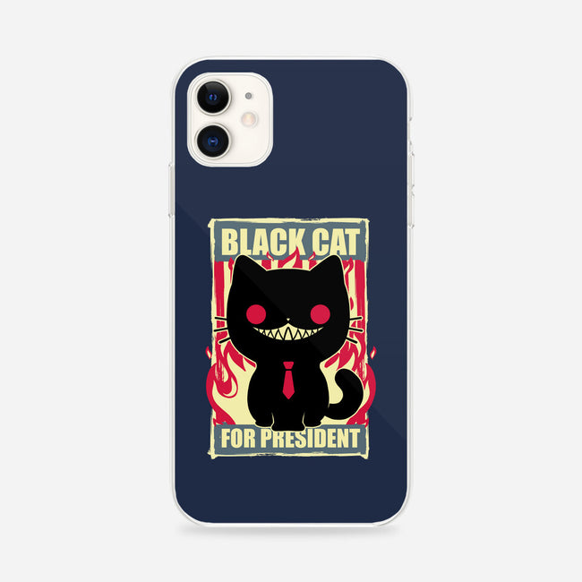 Black Cat For President-iPhone-Snap-Phone Case-Studio Mootant