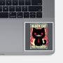 Black Cat For President-None-Glossy-Sticker-Studio Mootant