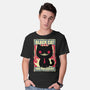 Black Cat For President-Mens-Basic-Tee-Studio Mootant