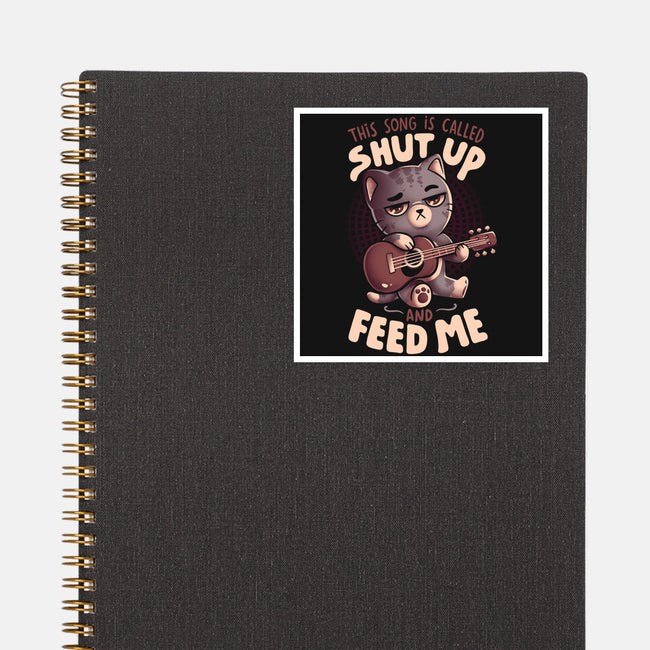 Feed Me Cat Song-None-Glossy-Sticker-eduely