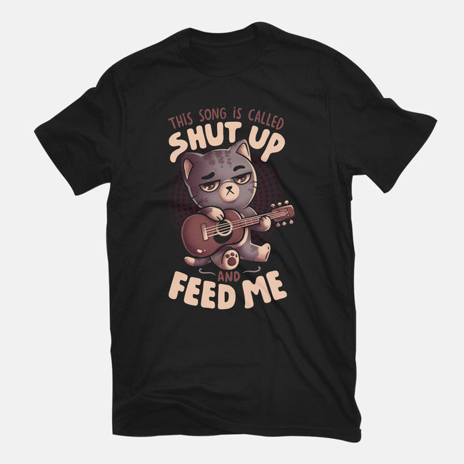 Feed Me Cat Song-Mens-Premium-Tee-eduely