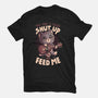 Feed Me Cat Song-Mens-Basic-Tee-eduely