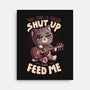 Feed Me Cat Song-None-Stretched-Canvas-eduely