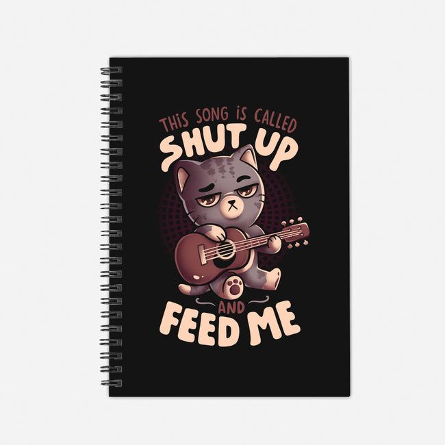 Feed Me Cat Song-None-Dot Grid-Notebook-eduely