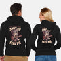 Feed Me Cat Song-Unisex-Zip-Up-Sweatshirt-eduely