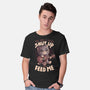 Feed Me Cat Song-Mens-Basic-Tee-eduely