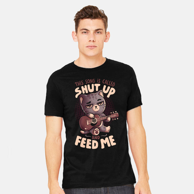 Feed Me Cat Song-Mens-Heavyweight-Tee-eduely