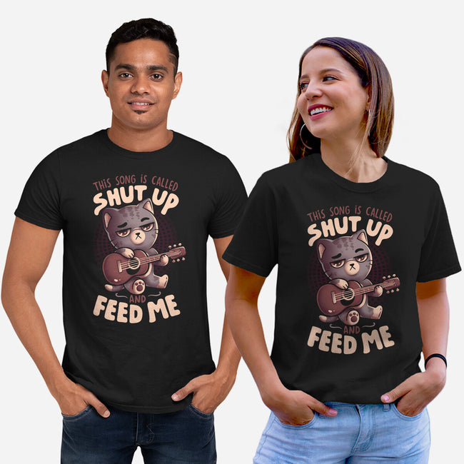 Feed Me Cat Song-Unisex-Basic-Tee-eduely