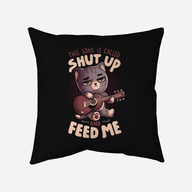 Feed Me Cat Song-None-Non-Removable Cover w Insert-Throw Pillow-eduely