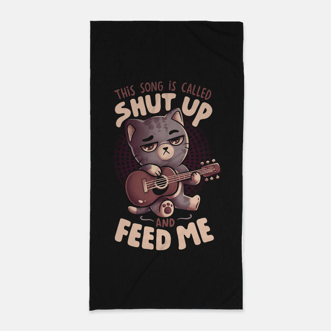 Feed Me Cat Song-None-Beach-Towel-eduely