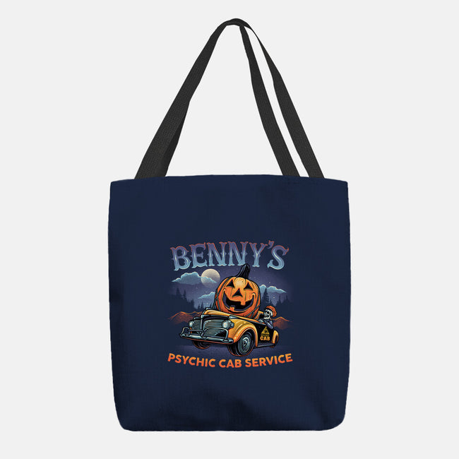 Psychic Cab Service-None-Basic Tote-Bag-glitchygorilla