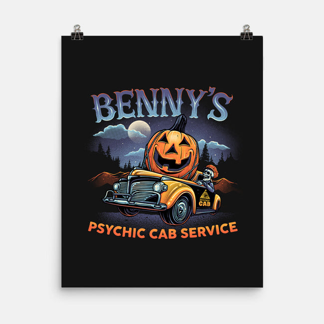 Psychic Cab Service-None-Matte-Poster-glitchygorilla