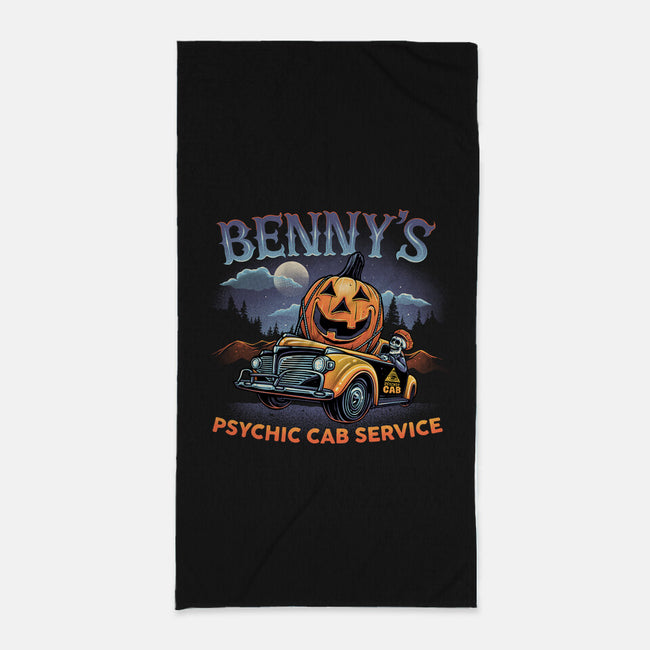 Psychic Cab Service-None-Beach-Towel-glitchygorilla