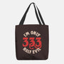 I'm Only 333 Half Evil-None-Basic Tote-Bag-koalastudio