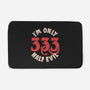 I'm Only 333 Half Evil-None-Memory Foam-Bath Mat-koalastudio