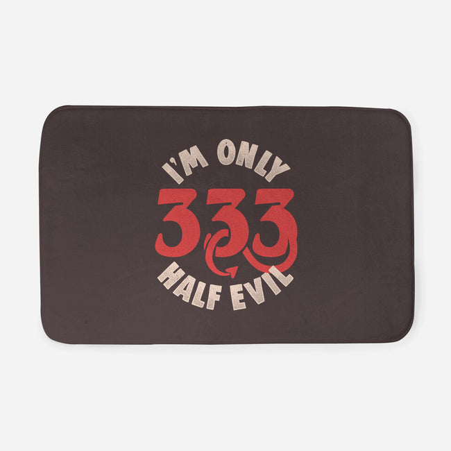 I'm Only 333 Half Evil-None-Memory Foam-Bath Mat-koalastudio