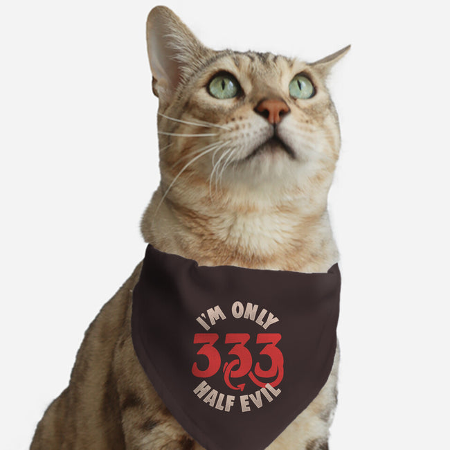 I'm Only 333 Half Evil-Cat-Adjustable-Pet Collar-koalastudio