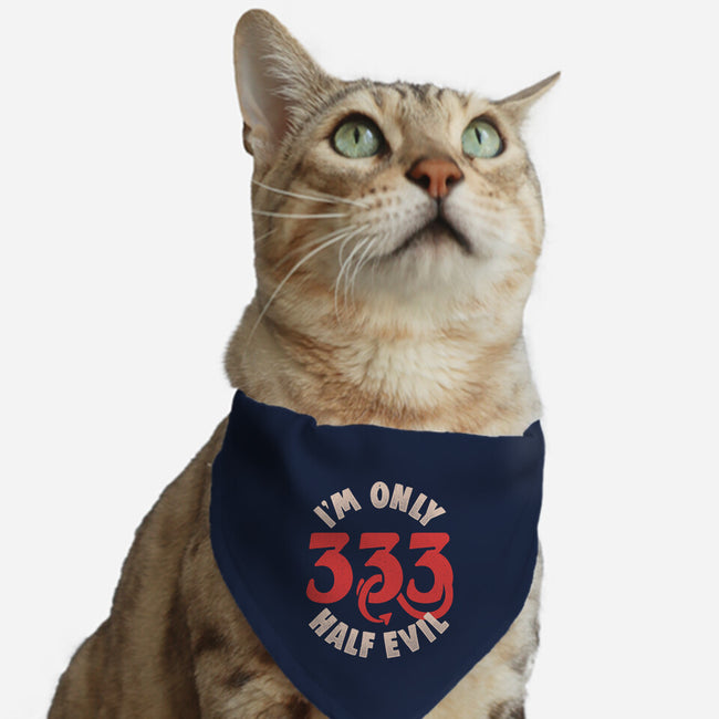 I'm Only 333 Half Evil-Cat-Adjustable-Pet Collar-koalastudio