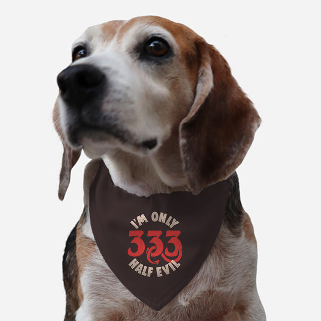 I'm Only 333 Half Evil-Dog-Adjustable-Pet Collar-koalastudio