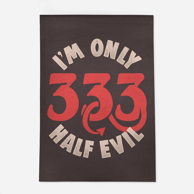 I'm Only 333 Half Evil-None-Outdoor-Rug-koalastudio