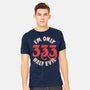 I'm Only 333 Half Evil-Mens-Heavyweight-Tee-koalastudio