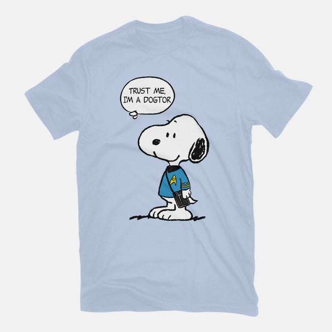 Dogtor Leonard McSnoop-Womens-Basic-Tee-DrMonekers