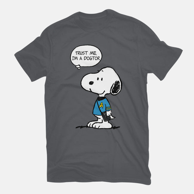 Dogtor Leonard McSnoop-Unisex-Basic-Tee-DrMonekers