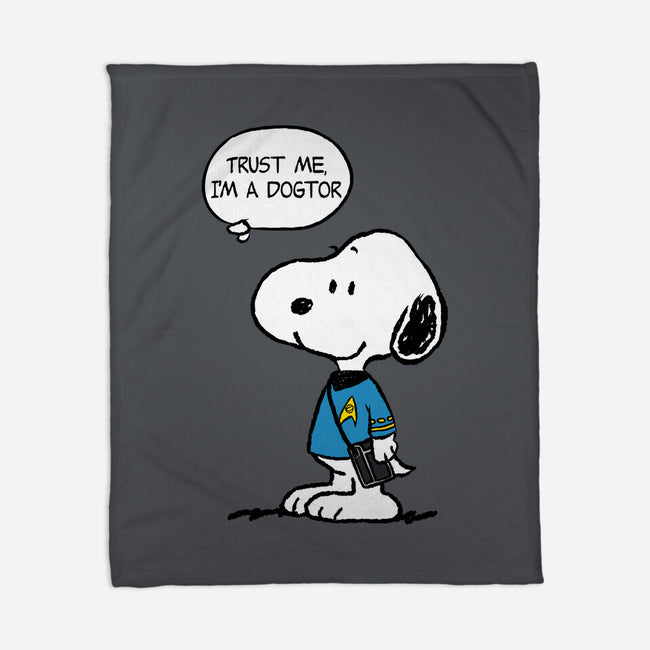 Dogtor Leonard McSnoop-None-Fleece-Blanket-DrMonekers