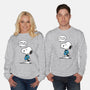 Dogtor Leonard McSnoop-Unisex-Crew Neck-Sweatshirt-DrMonekers