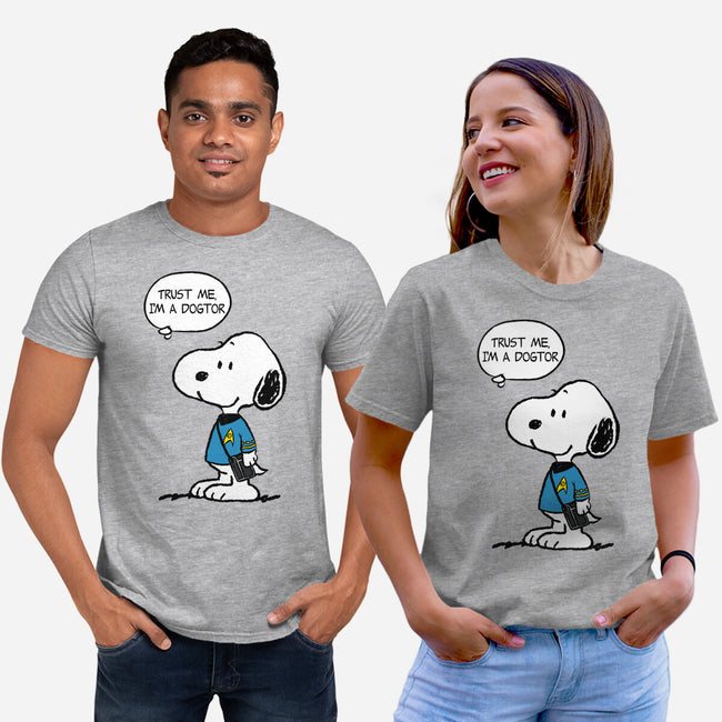 Dogtor Leonard McSnoop-Unisex-Basic-Tee-DrMonekers