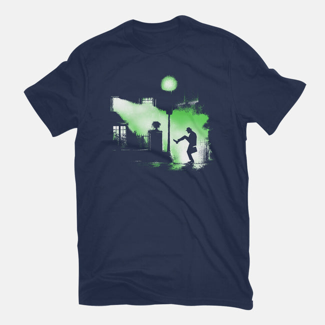 The Exorcist Of Silly Walks-Womens-Basic-Tee-zascanauta