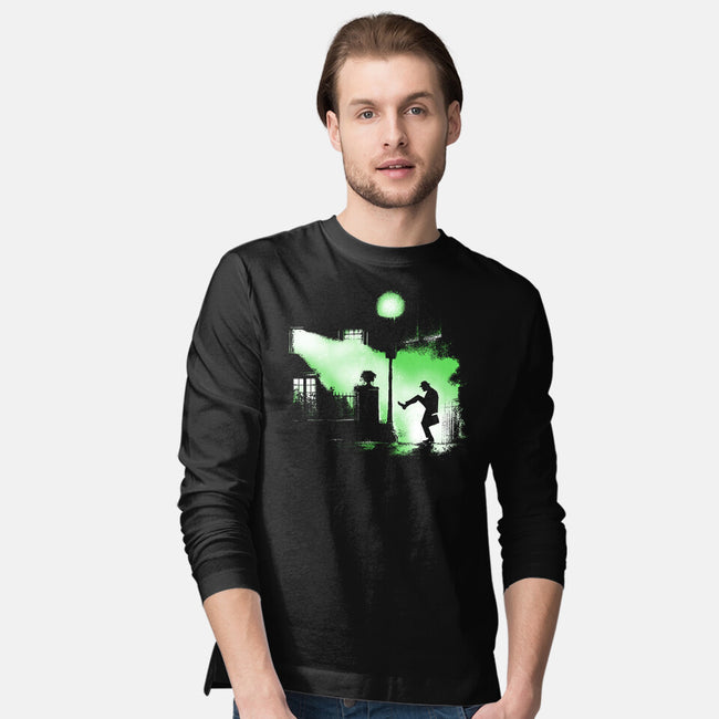 The Exorcist Of Silly Walks-Mens-Long Sleeved-Tee-zascanauta