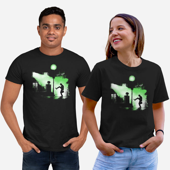 The Exorcist Of Silly Walks-Unisex-Basic-Tee-zascanauta