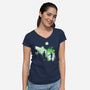 The Exorcist Of Silly Walks-Womens-V-Neck-Tee-zascanauta