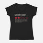 Death Star Review-Womens-V-Neck-Tee-Tronyx79