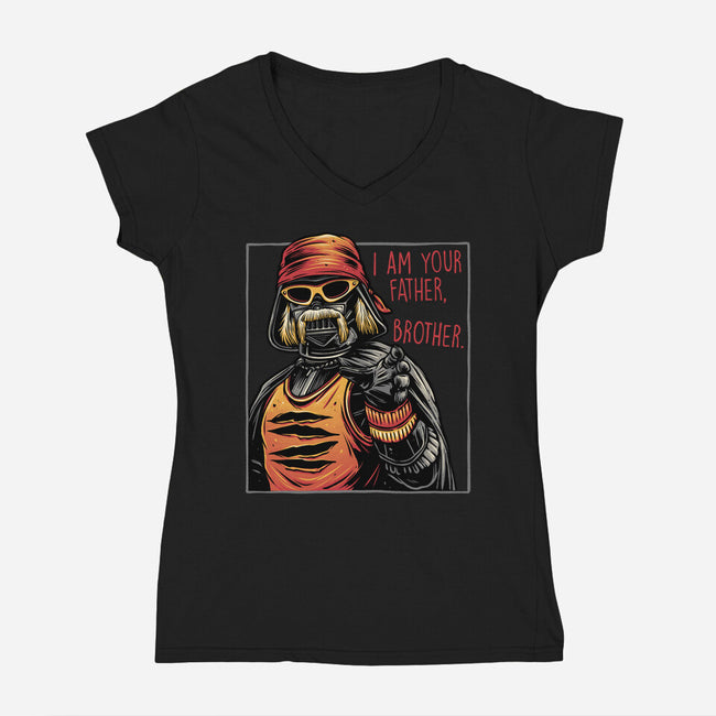 I Am Your Father Brother-Womens-V-Neck-Tee-glitchygorilla