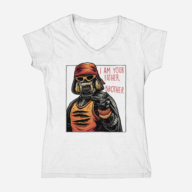 I Am Your Father Brother-Womens-V-Neck-Tee-glitchygorilla