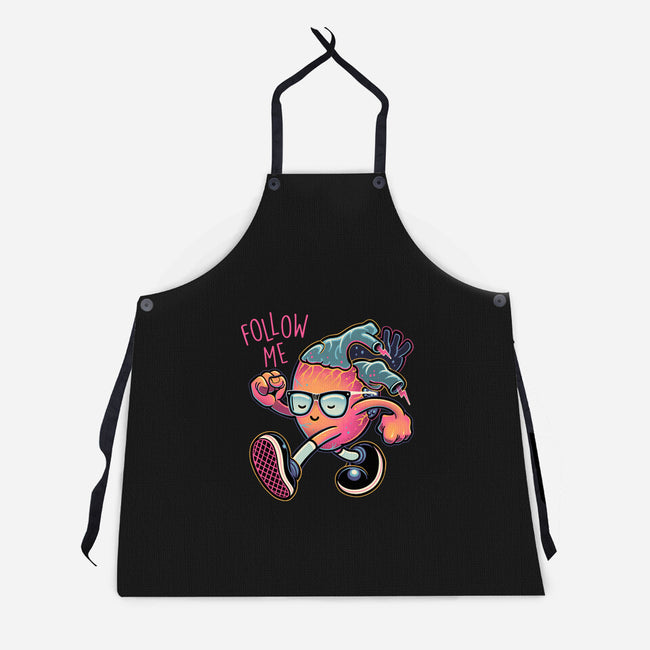 Follow Your Heart-Unisex-Kitchen-Apron-glitchygorilla