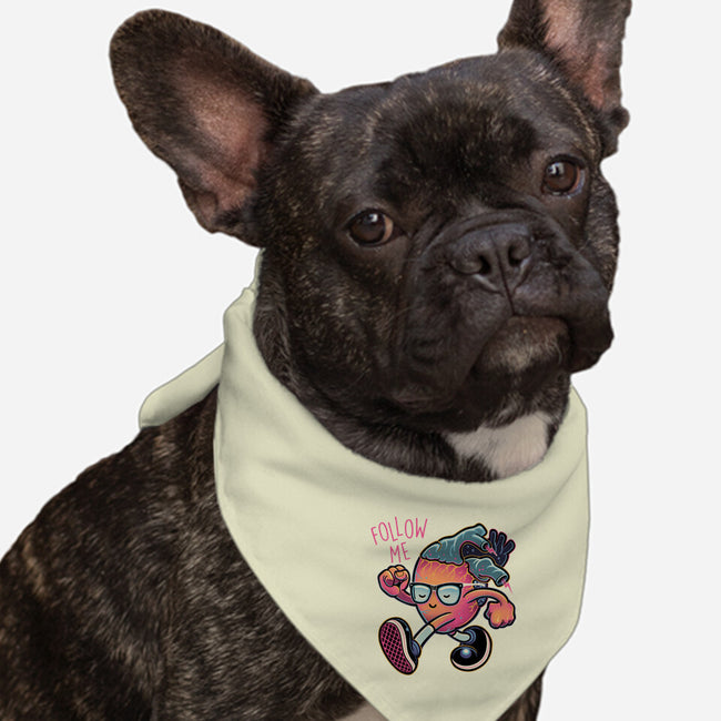 Follow Your Heart-Dog-Bandana-Pet Collar-glitchygorilla