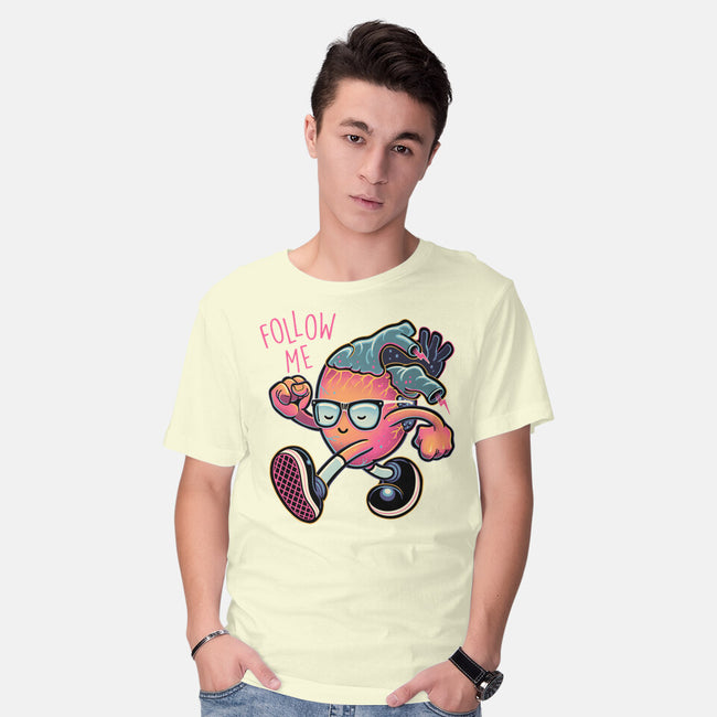 Follow Your Heart-Mens-Basic-Tee-glitchygorilla