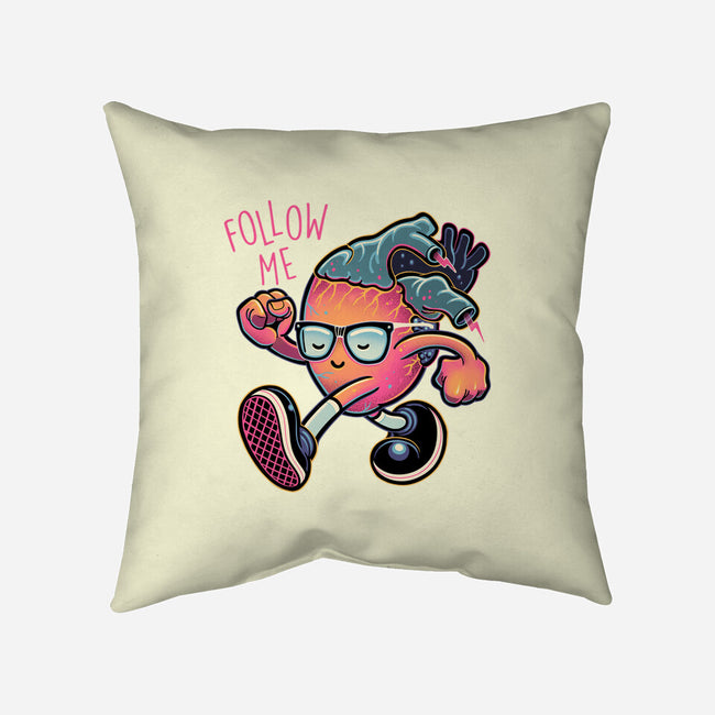 Follow Your Heart-None-Removable Cover w Insert-Throw Pillow-glitchygorilla