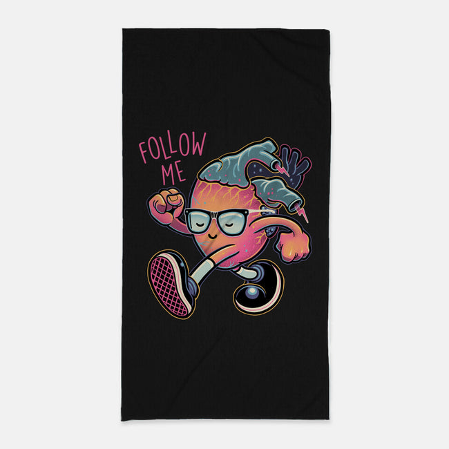 Follow Your Heart-None-Beach-Towel-glitchygorilla