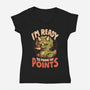 Ready To Prove My Points-Womens-V-Neck-Tee-eduely